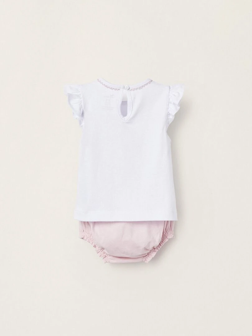 T Shirt + Short pour Nouveau Né 'Beach'  NATURE TAKEOVER   Blanc