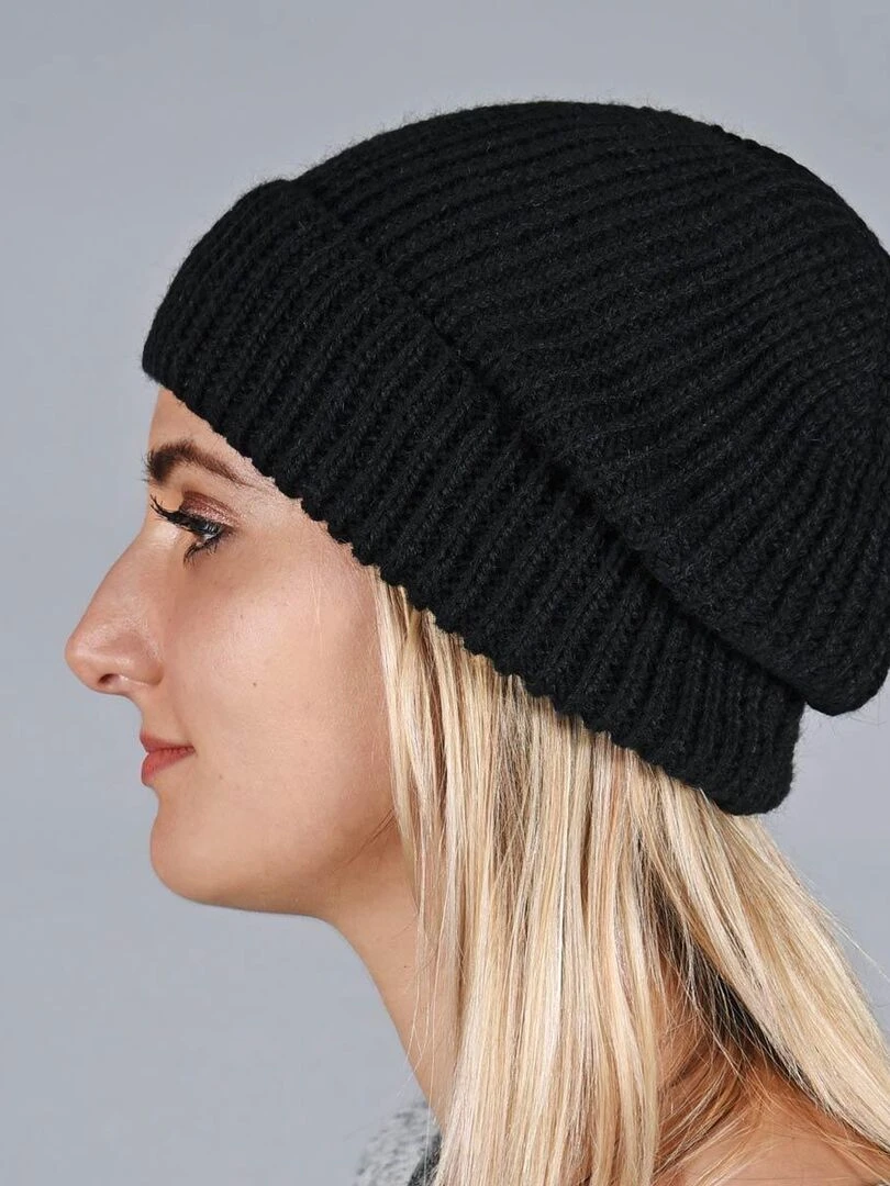 Bonnet Alba Made in UE Noir