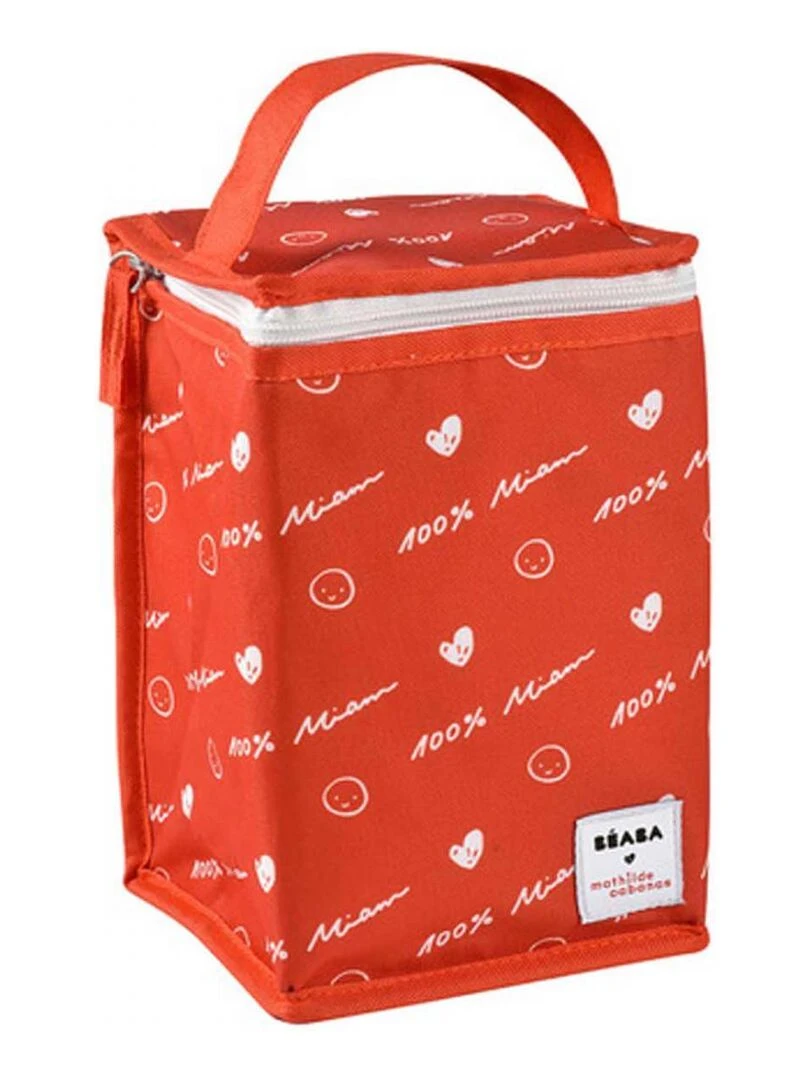 Pochette repas isotherme Rouge Mathilde Cabanas Rouge