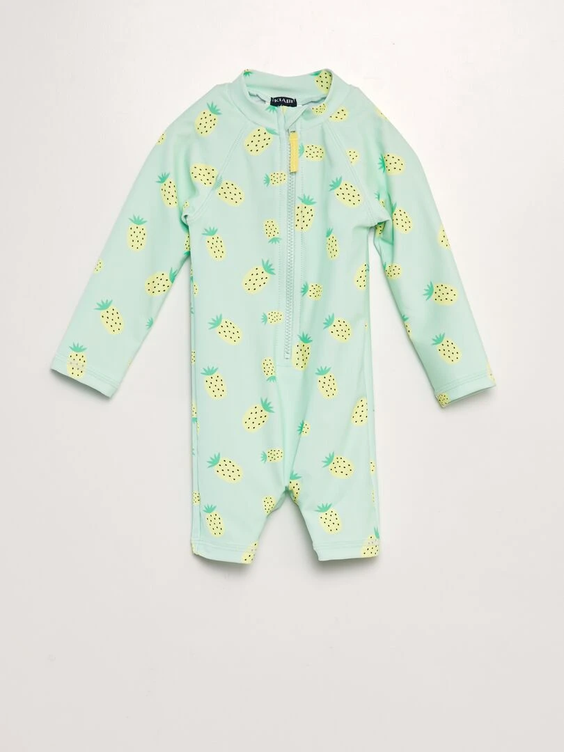 Combinaison de bain imprimé ananas Vert