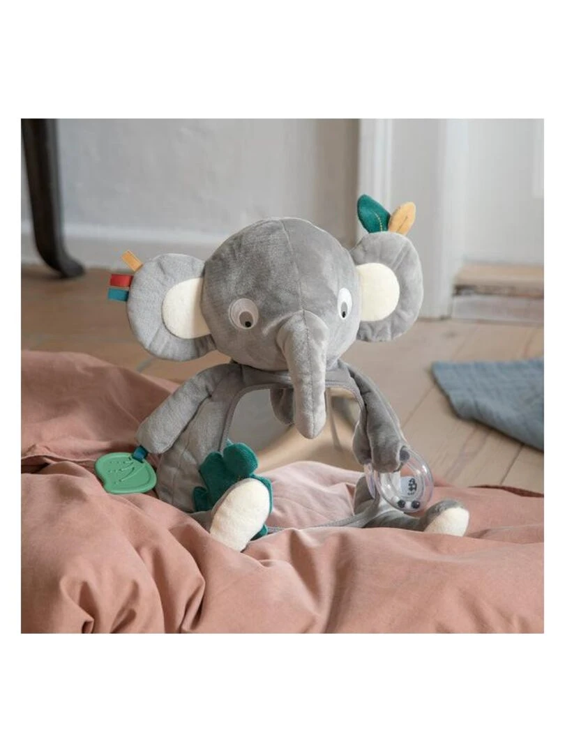 Jouet d'activité Finley l'éléphant Sebra Gris