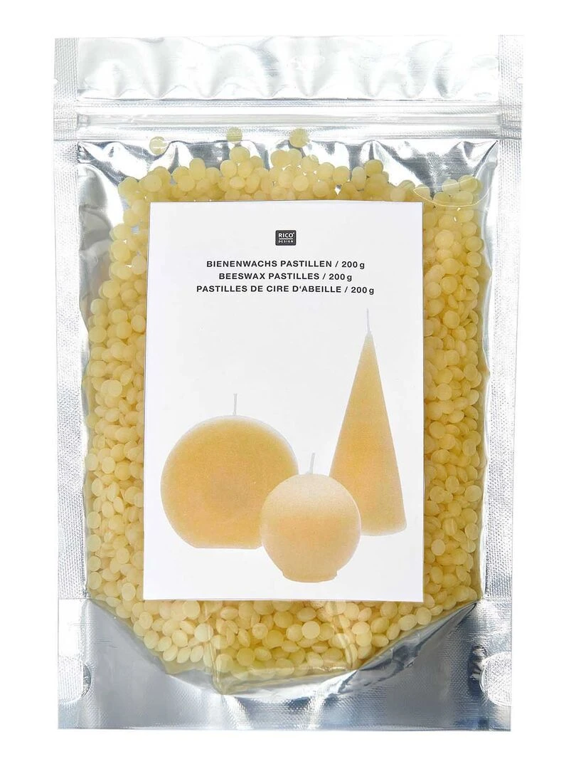 Cire d'abeille en pastilles 200 g Jaune