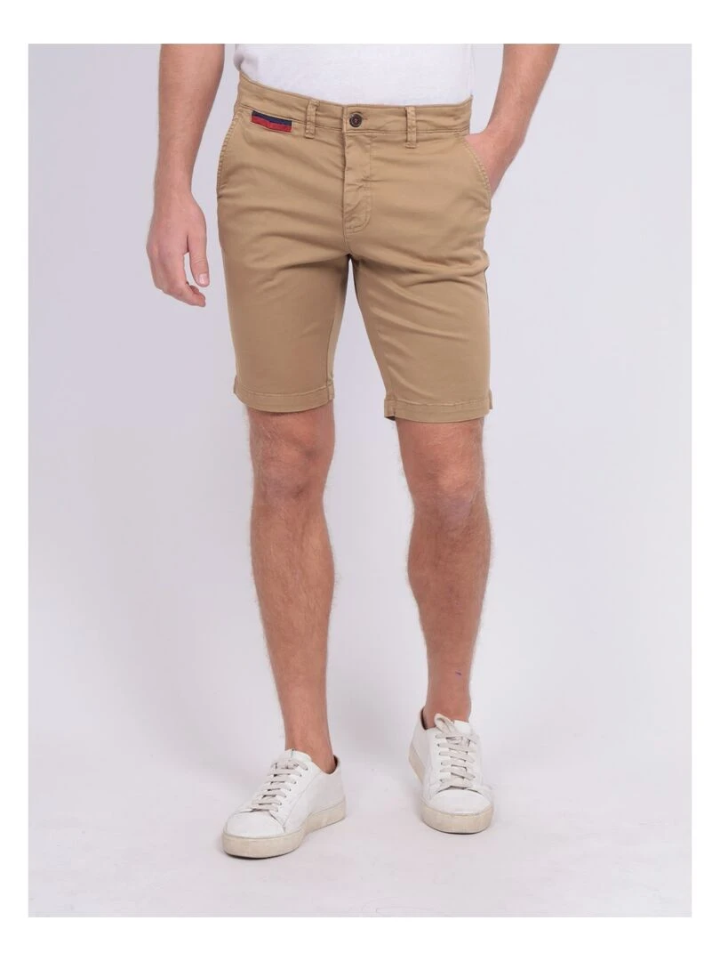 Bermuda chino slim BERKLEY Marron