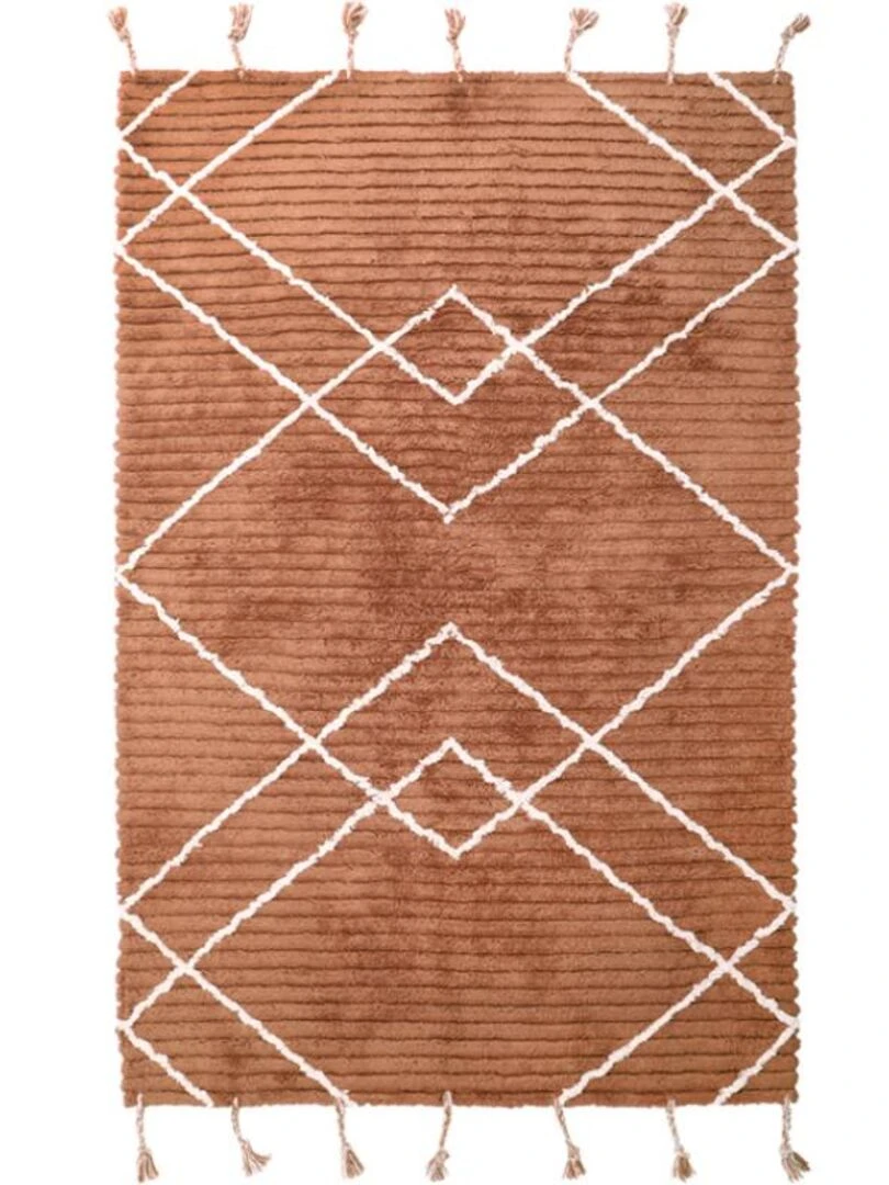 Tapis Rectangulaire Lässa Toffee (100 X 150 Cm) Marron