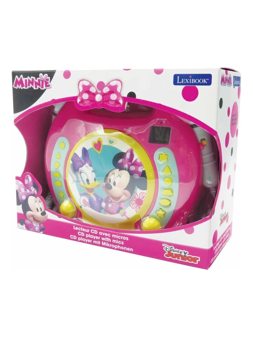 Lecteur Cd Portable Avec 2 Microphones Disney Minnie   N/A
