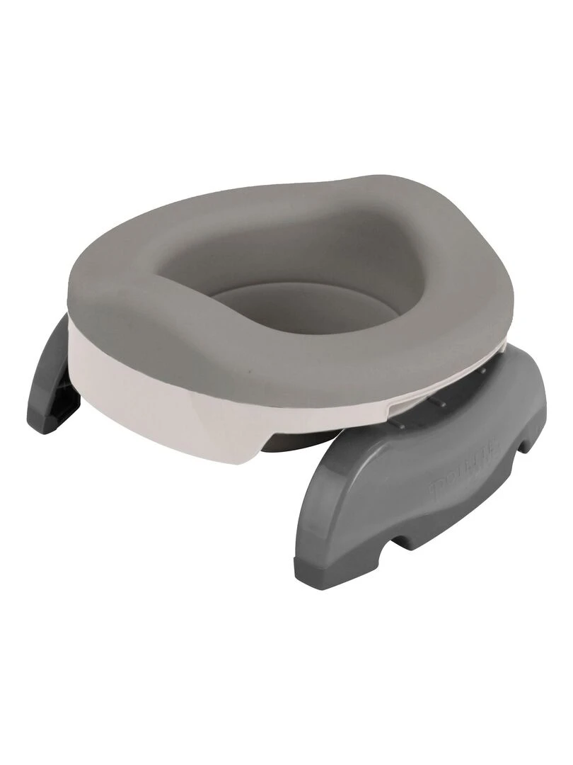 Pot bébé nomade réducteur de WC Gris