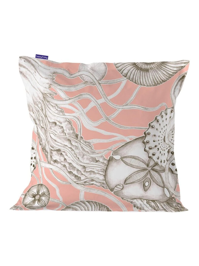 Housse de coussin Coral reef "Happyfriday" Blanc