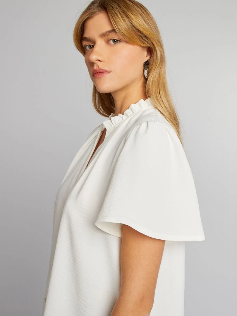 Blouse fluide   Ecru