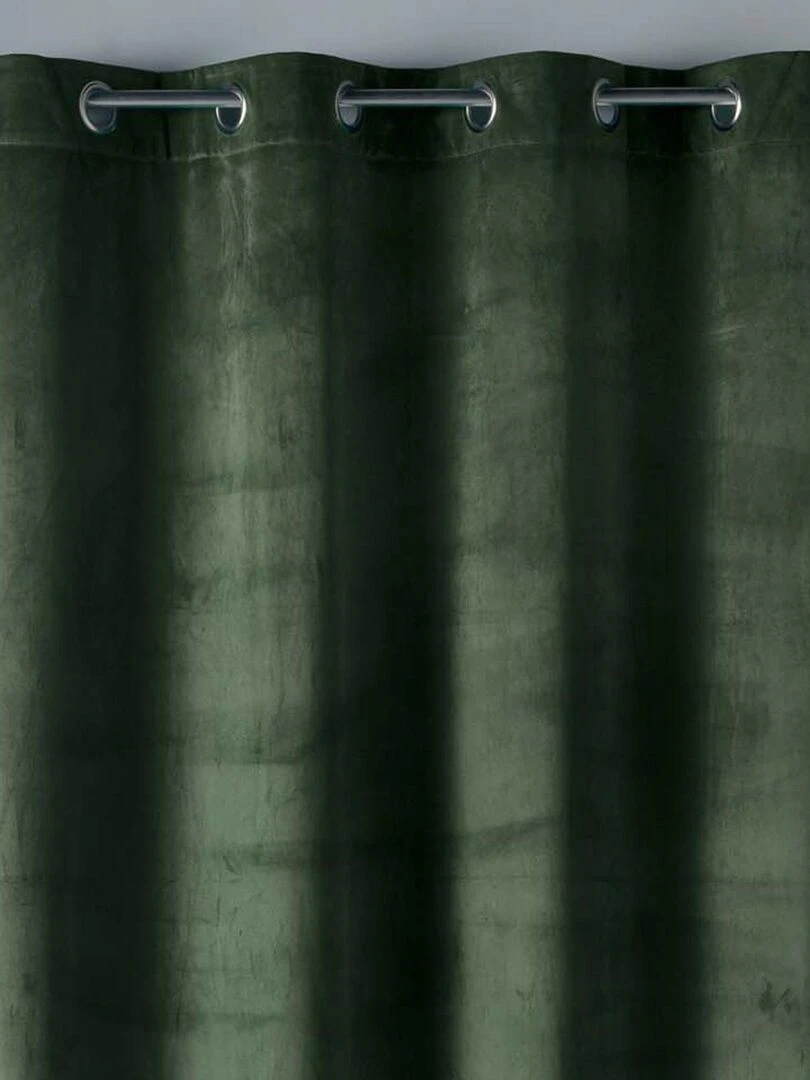 Rideau tamisant en velours ras   Kaki