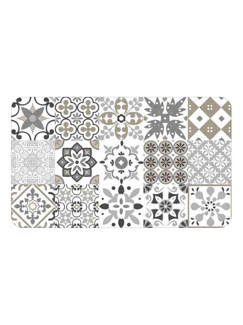 Tapis mousse Salou persane naturel Beige gris