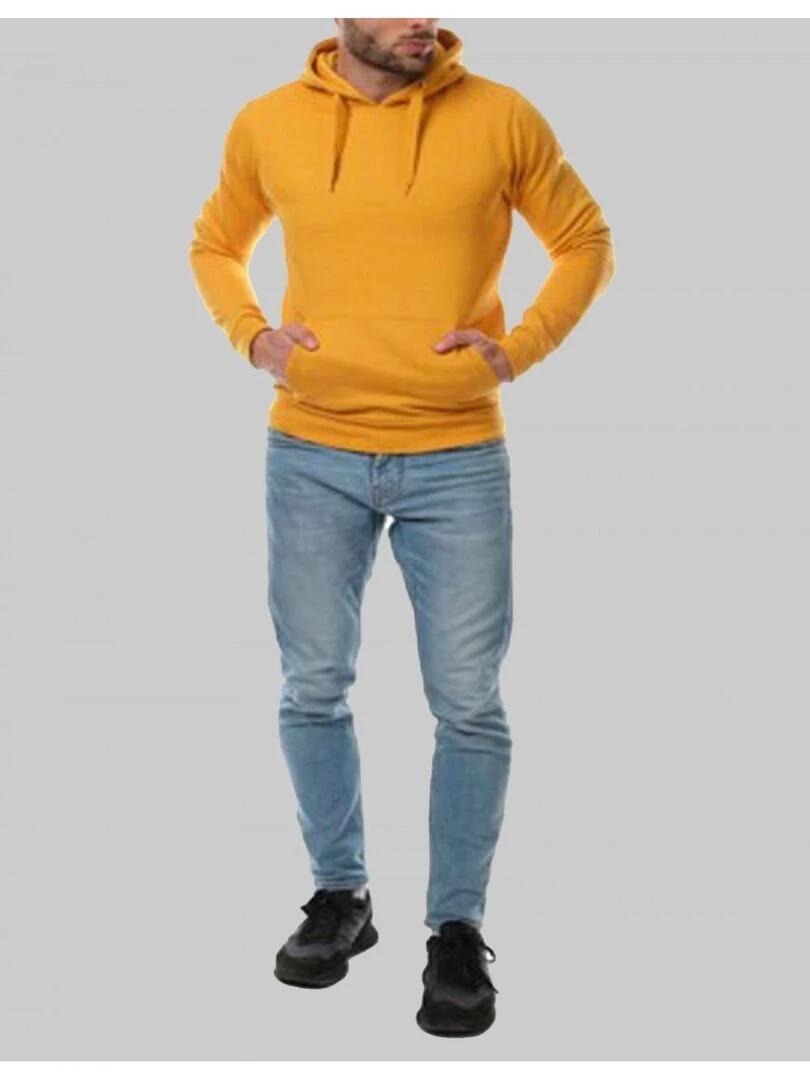 Sweat à capuche Kebello   Jaune