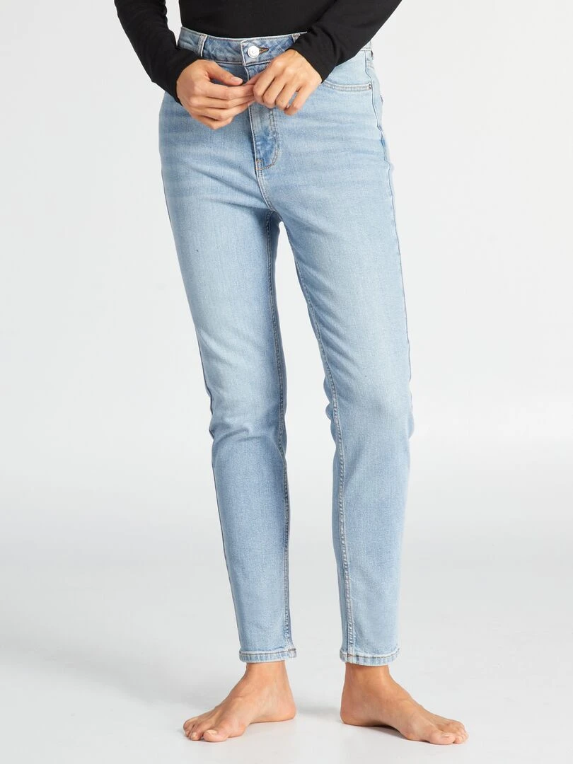 Pantalon slim en denim L34 Bleu