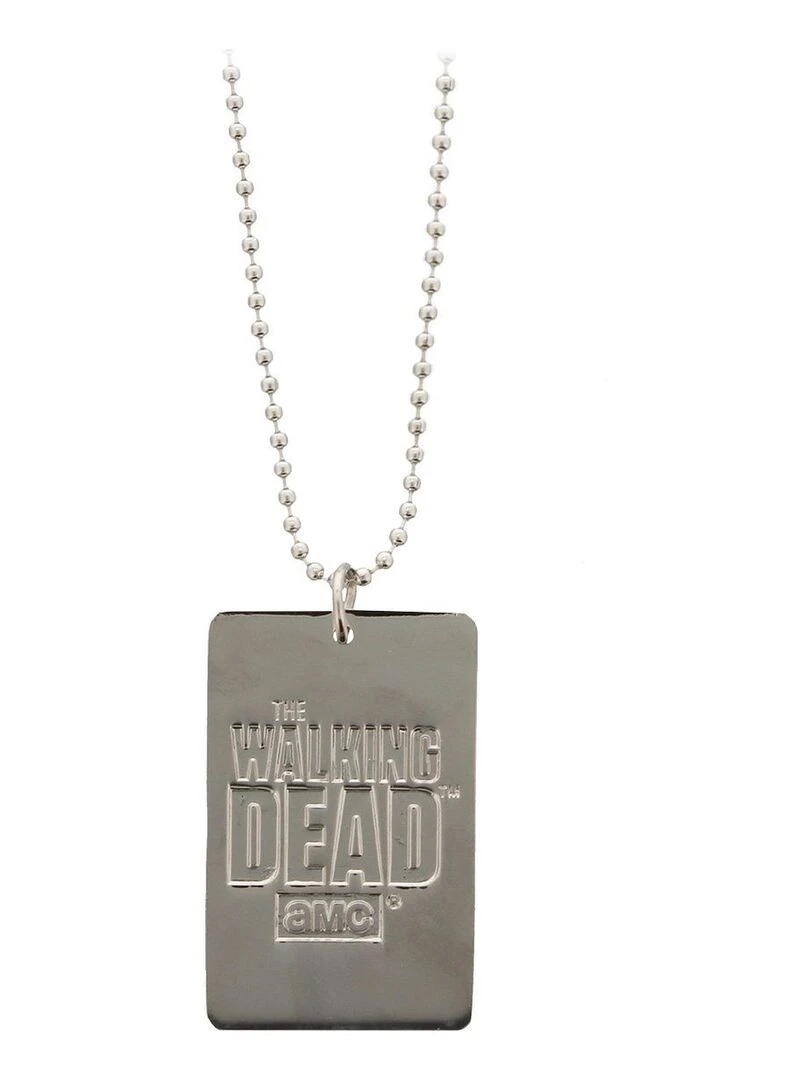 The Walking Dead pendentif Dog Tag Zombies Noir