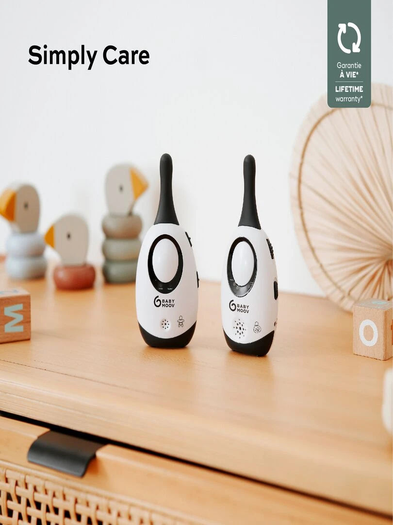 Babyphone Audio 300m simply Care Babymoov Blanc