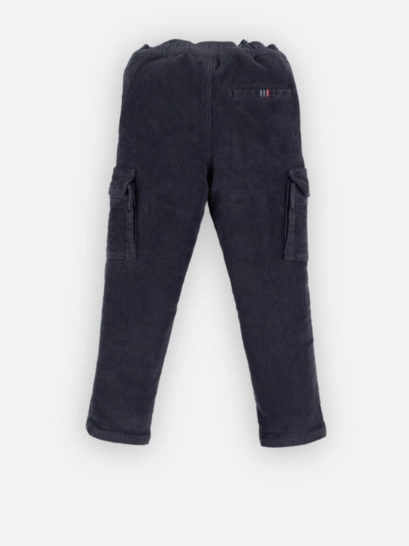 Pantalon cargo velours côtelé    Noukie's   Bleu