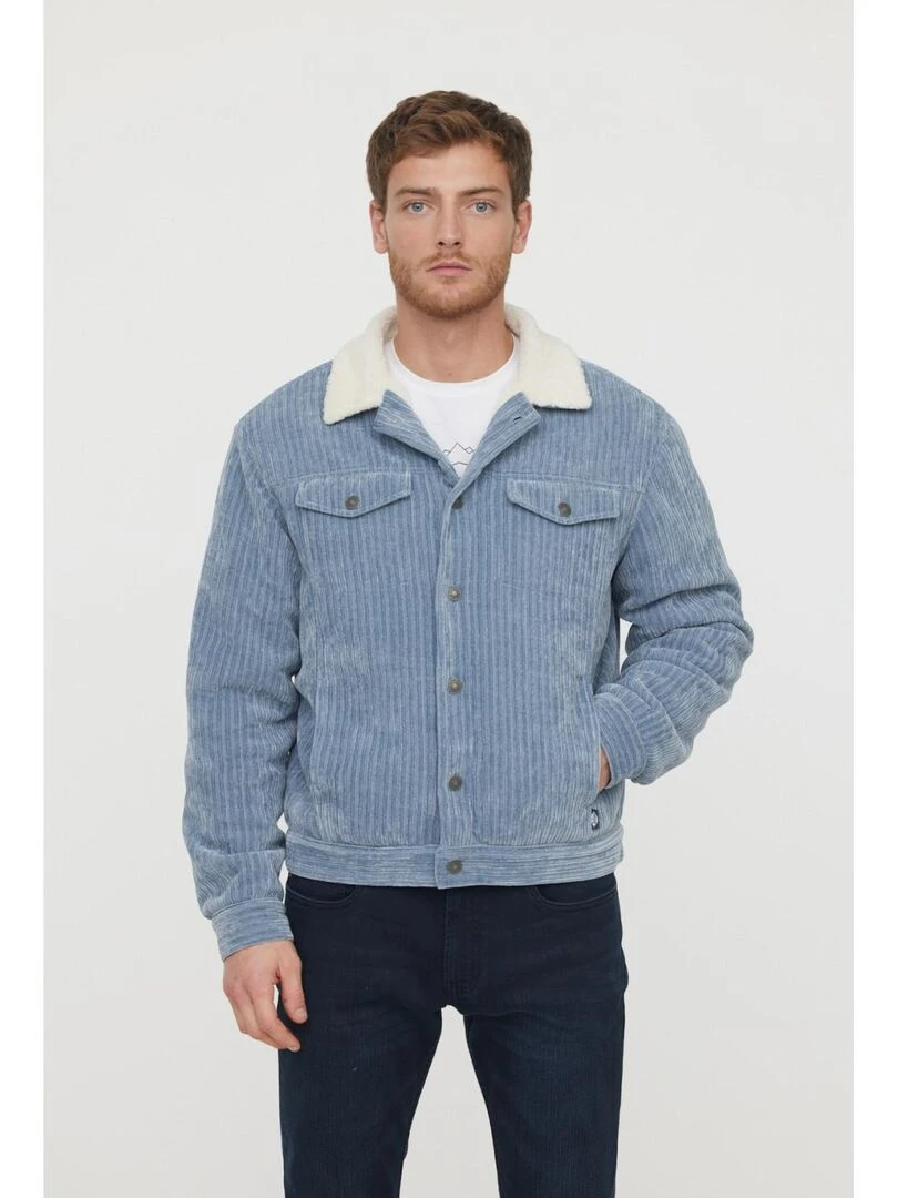 Lee Cooper Veste manches longues polyester regular FRAMY Gris Bleu
