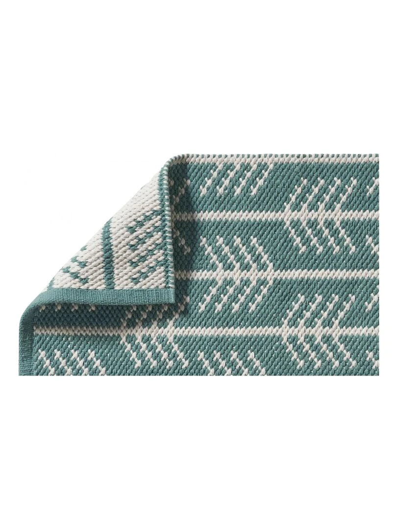 Guy Levasseur   Tapis de bain en coton fantaisie vert   Vert