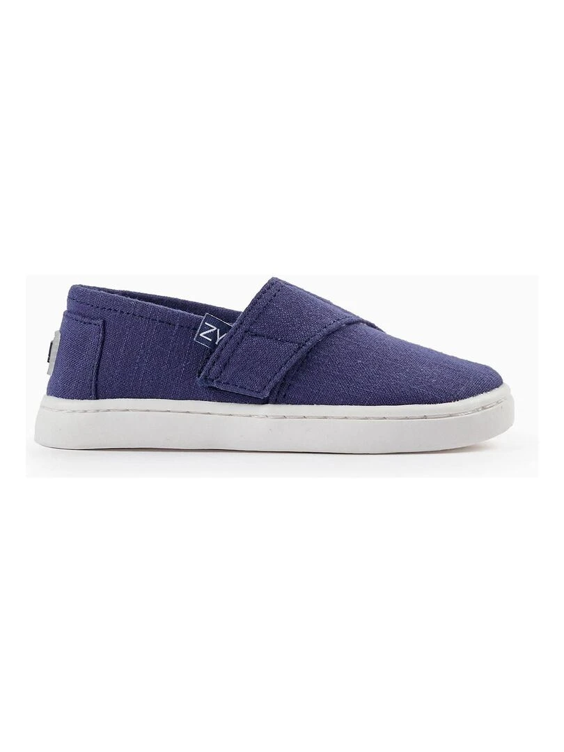 Espadrilles en tissu pour bébé garçon CÉRÉMONIE Bleu foncé
