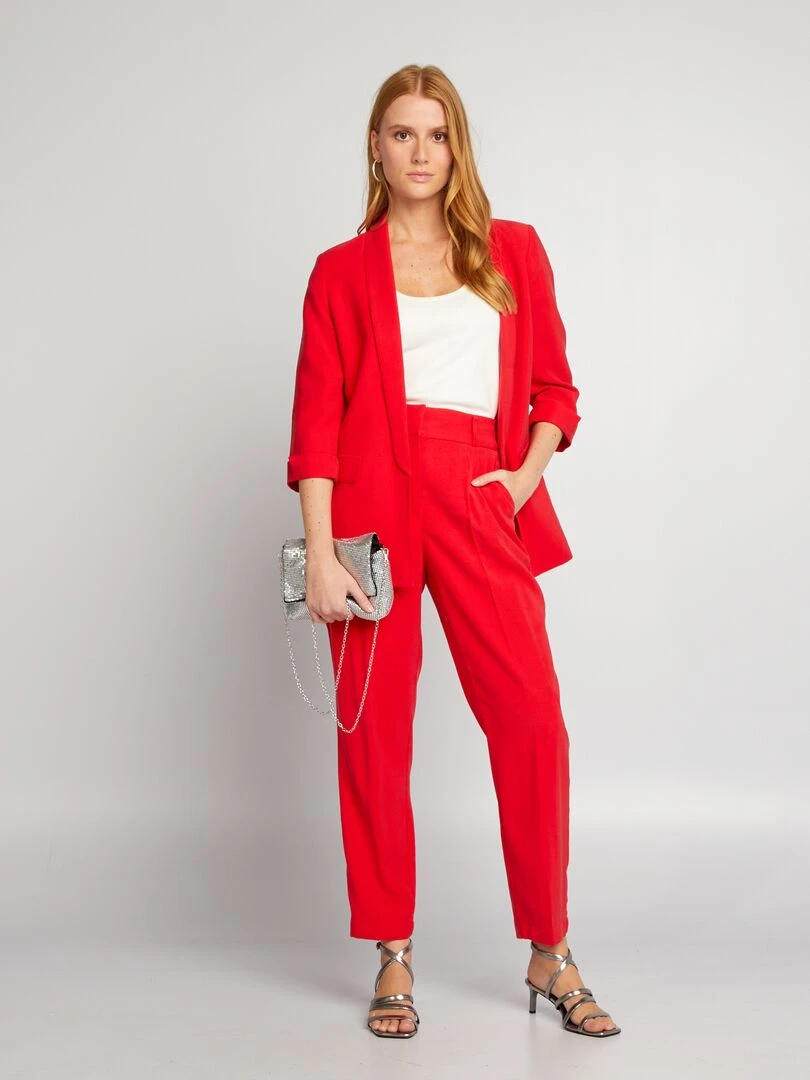 Veste structurée Rouge