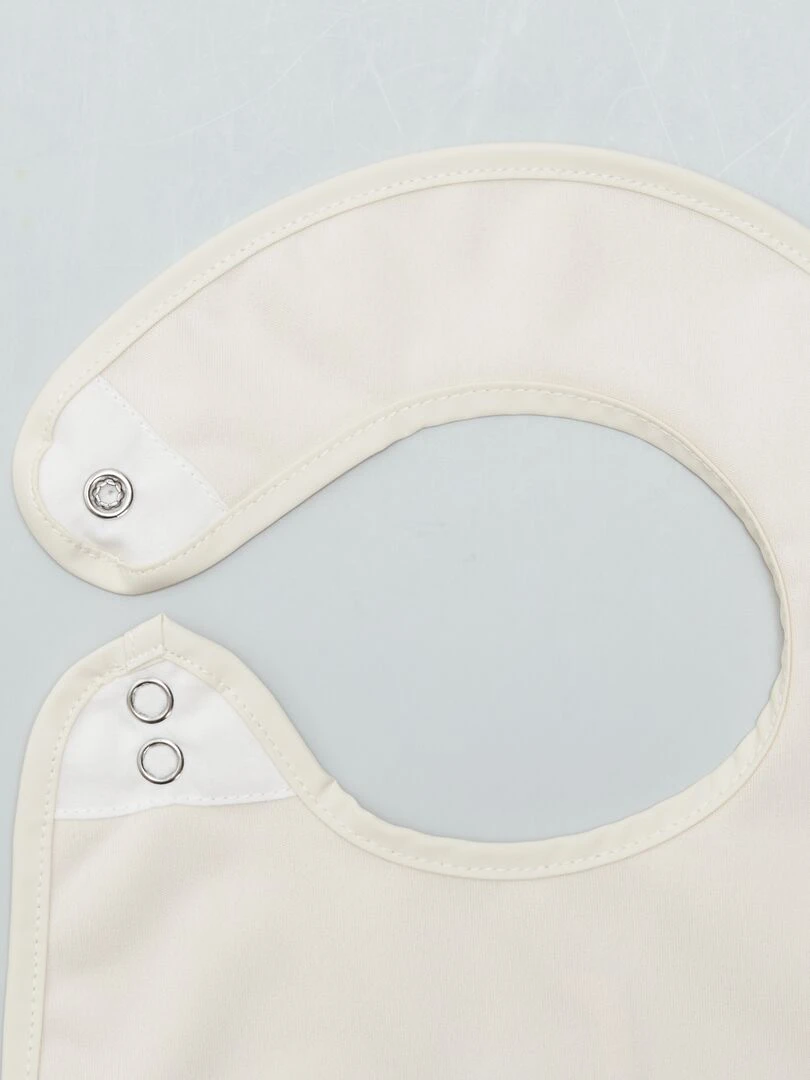 Lot de 2 bavoirs imperméables   Bleu/jaune