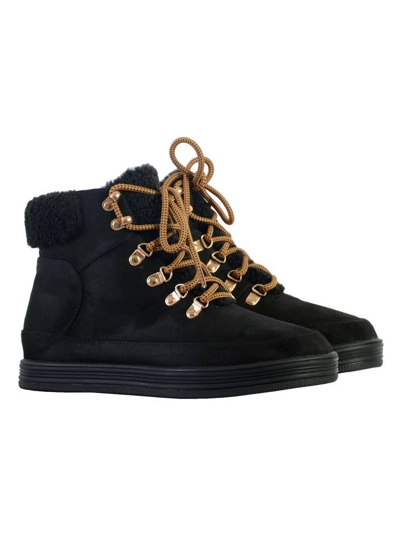 Boots à Lacets The Divine Factory   Noir