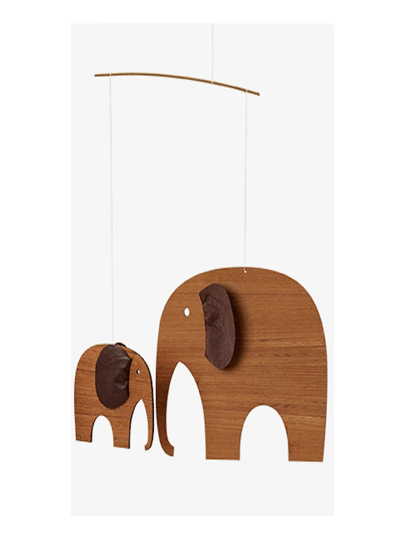'flensted Mobiles' Elephant Party Teak Marron