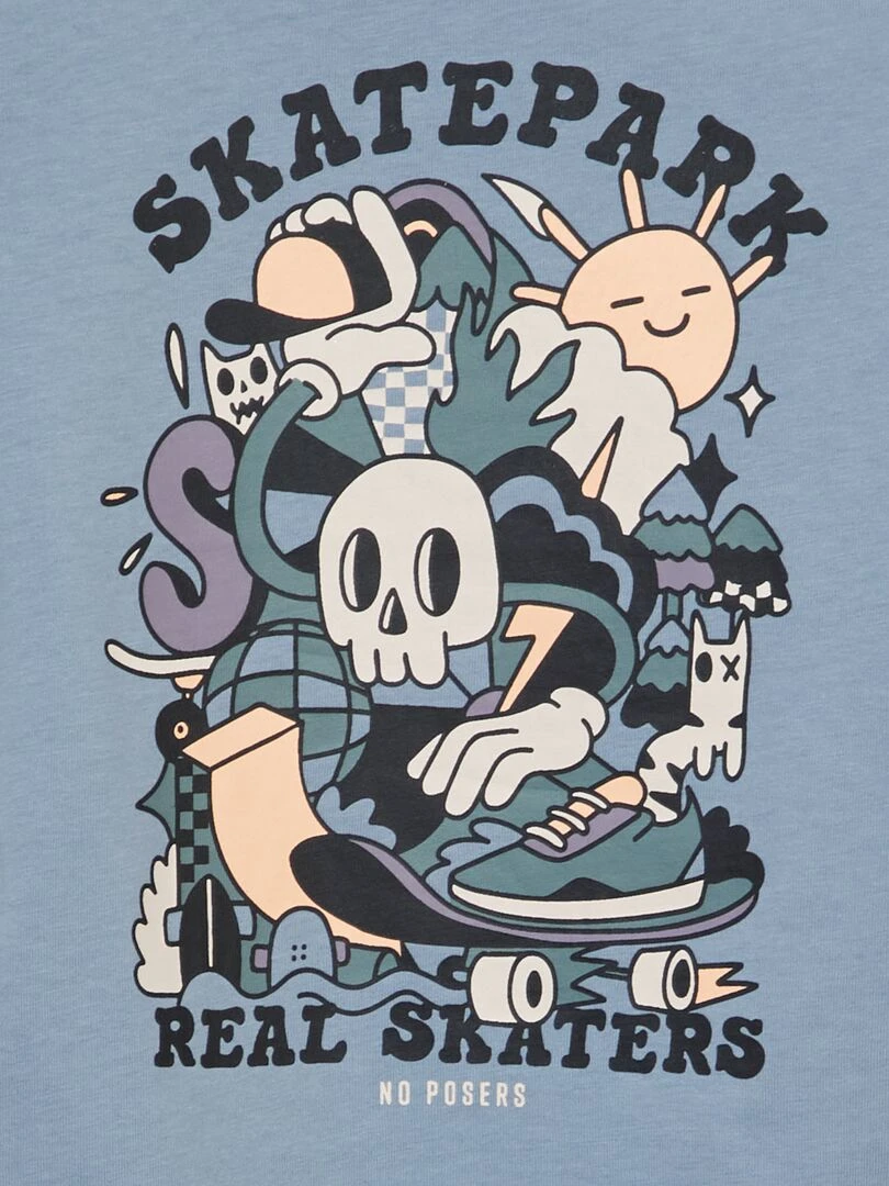 T shirt imprimé   So Easy   Bleu