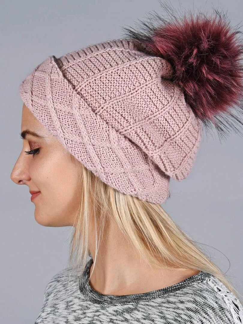 Bonnet Komin Made in UE Vieux rose