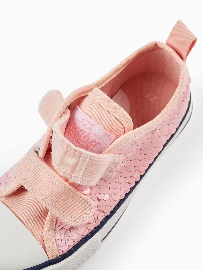 Baskets à Paillettes pour Fille '50s Sneaker'  CUBA   Rose