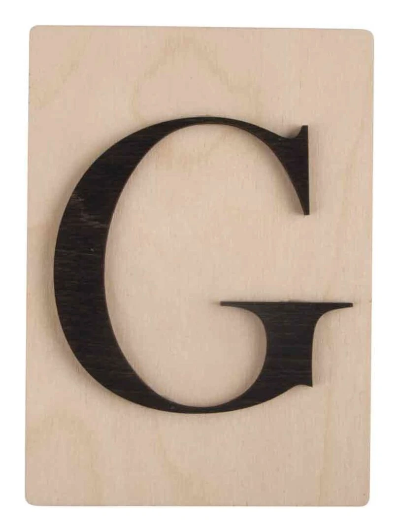 Lettre en bois 14 8 x 10 5 cm G N/A