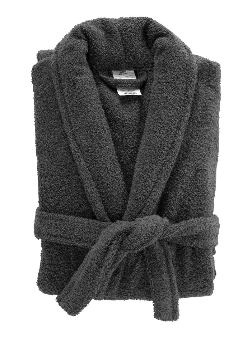 Peignoir Col Chale Tendresse anthracite gris anthracite