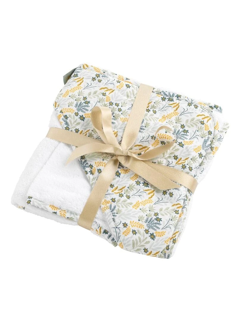 Cape de bain + gant de toilette Promenons nous Bleu