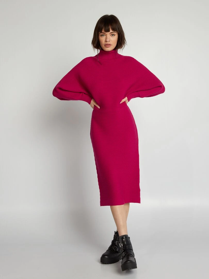 Robe pull longue Rouge