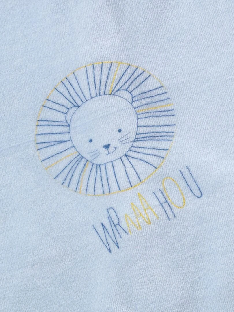 Pyjama bébé motif lion   Bleu