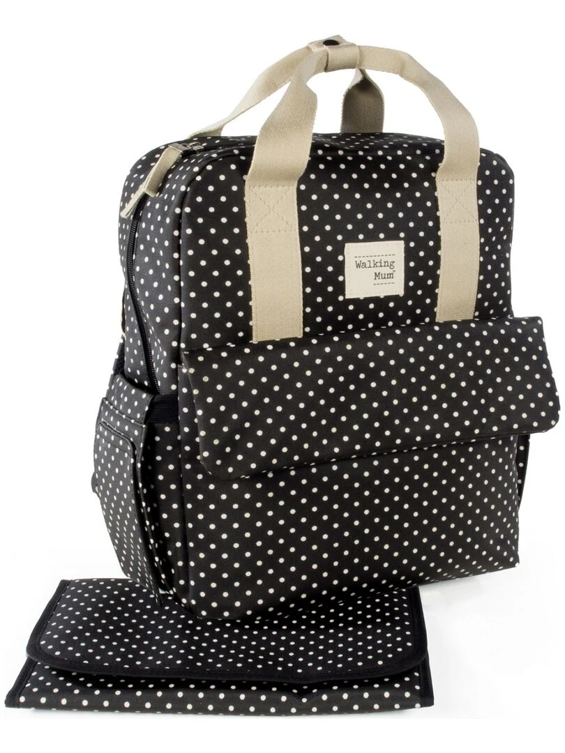 Sac à dos à langer Emily Noir