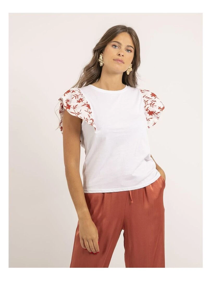 T shirt sans manches FARLI Rouge