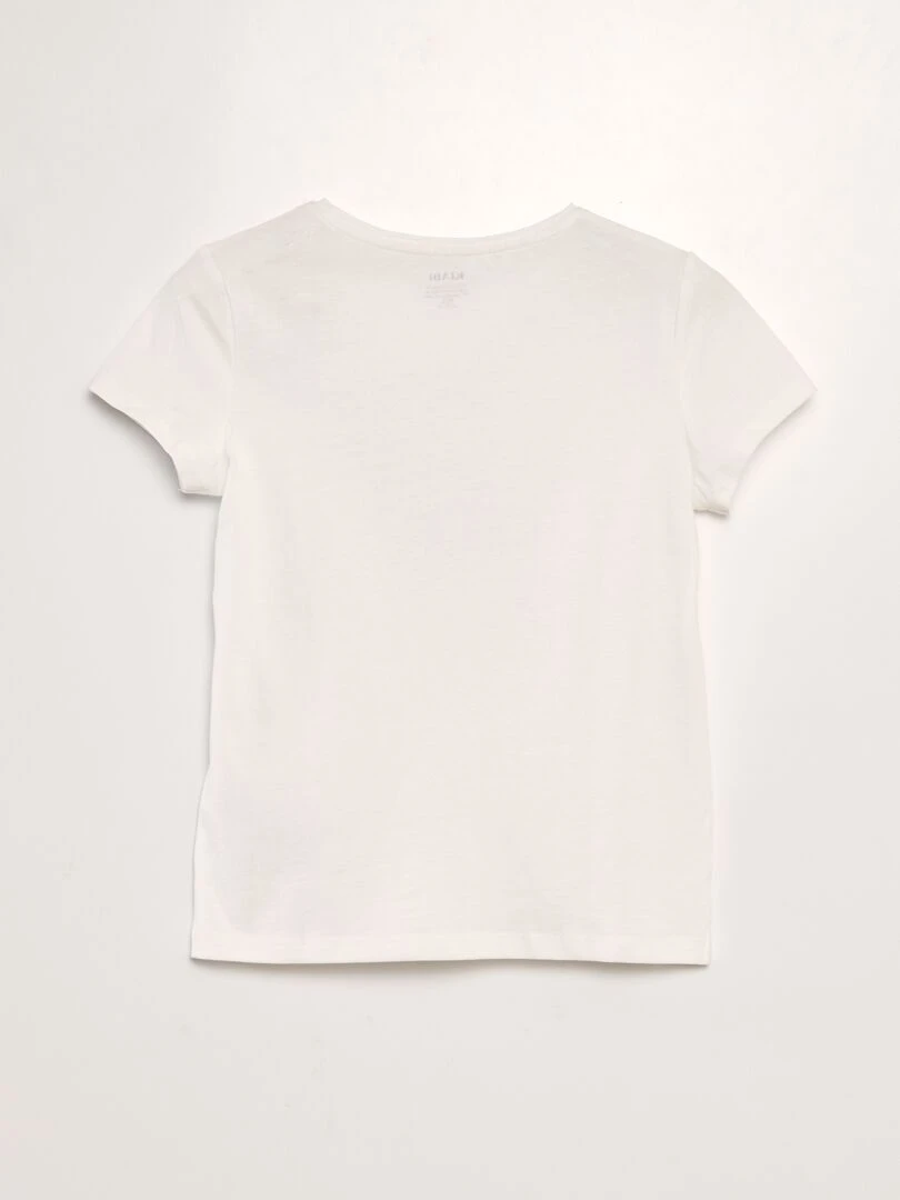 T shirt en maille jersey imprimé   ROSE