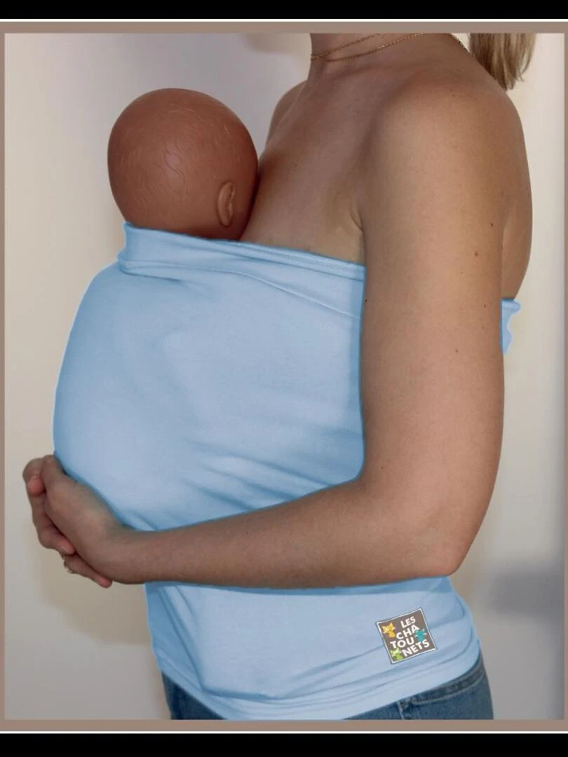 Bandeau Peau à Peau LES CHATOUNETS Bleu