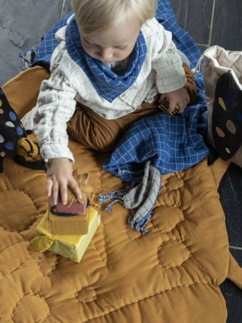 Cubes à empiler en coton bio verger   N/A