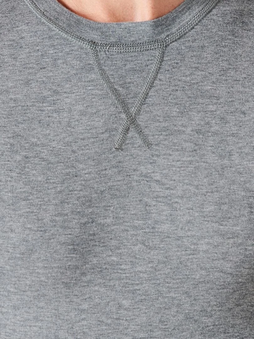 T shirt manches longues Thermolactyl Sensitive   Damart   Gris chiné