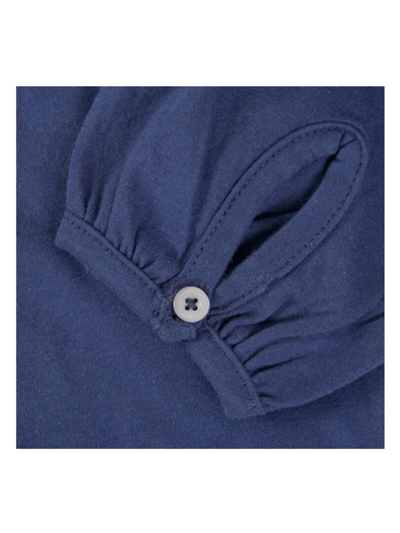 T shirt manches longues fille FURYLON   MISS GIRLY   Bleu