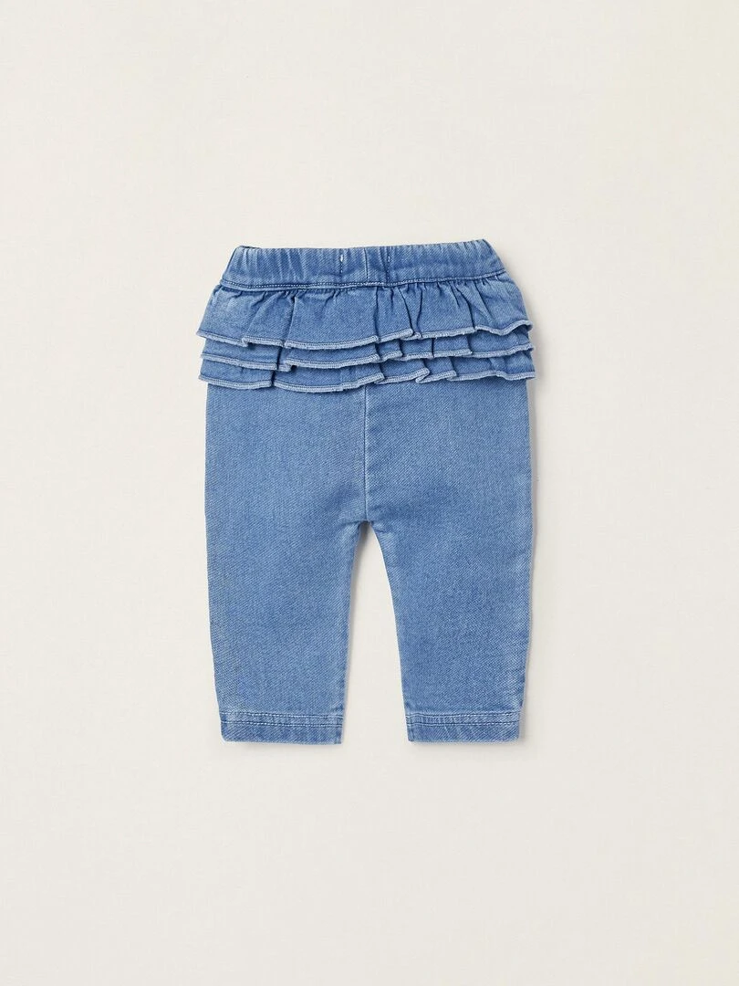 Jeggings avec Volants pour Nouveau Né ATLANTIC COMPANY Bleu