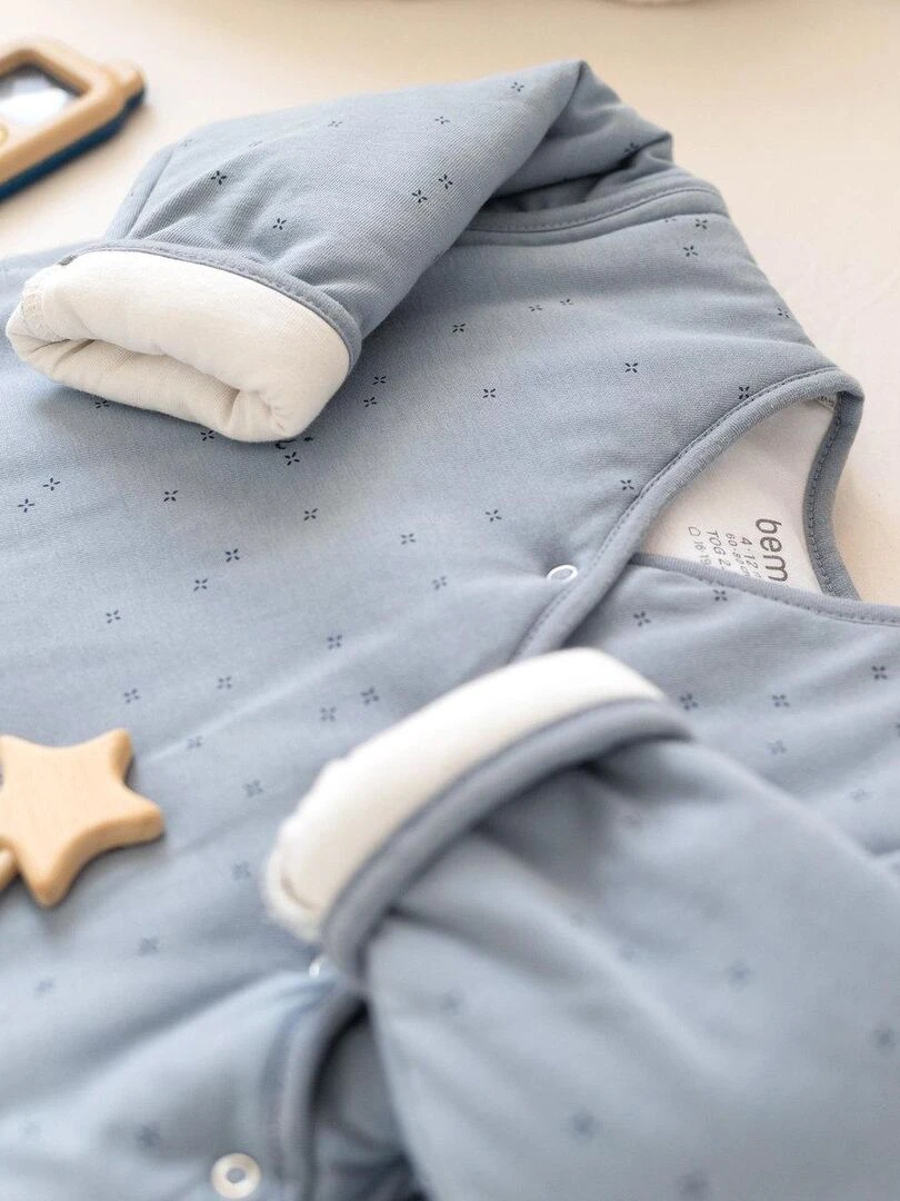 Bemini Gigoteuse  jambes séparables Pady jersey et jersey   Bleu gris