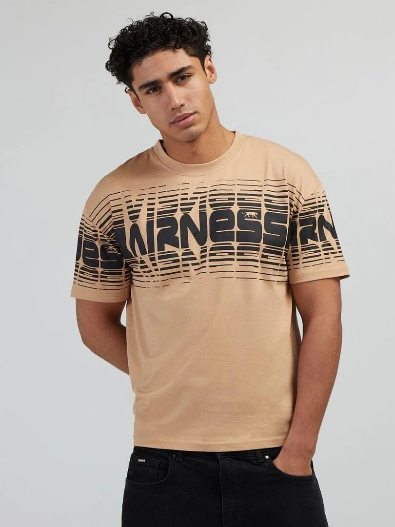 TEE SHIRT OVERSIZE AMERIGO Airness Beige