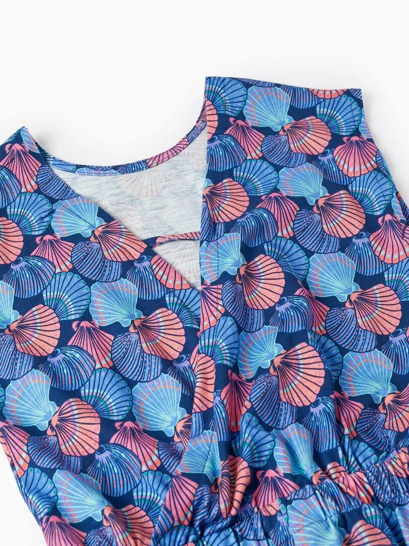 Combi short Imprimé pour Fille 'Coquillages'  EXPLORING AUSTRALIA   Bleu foncé