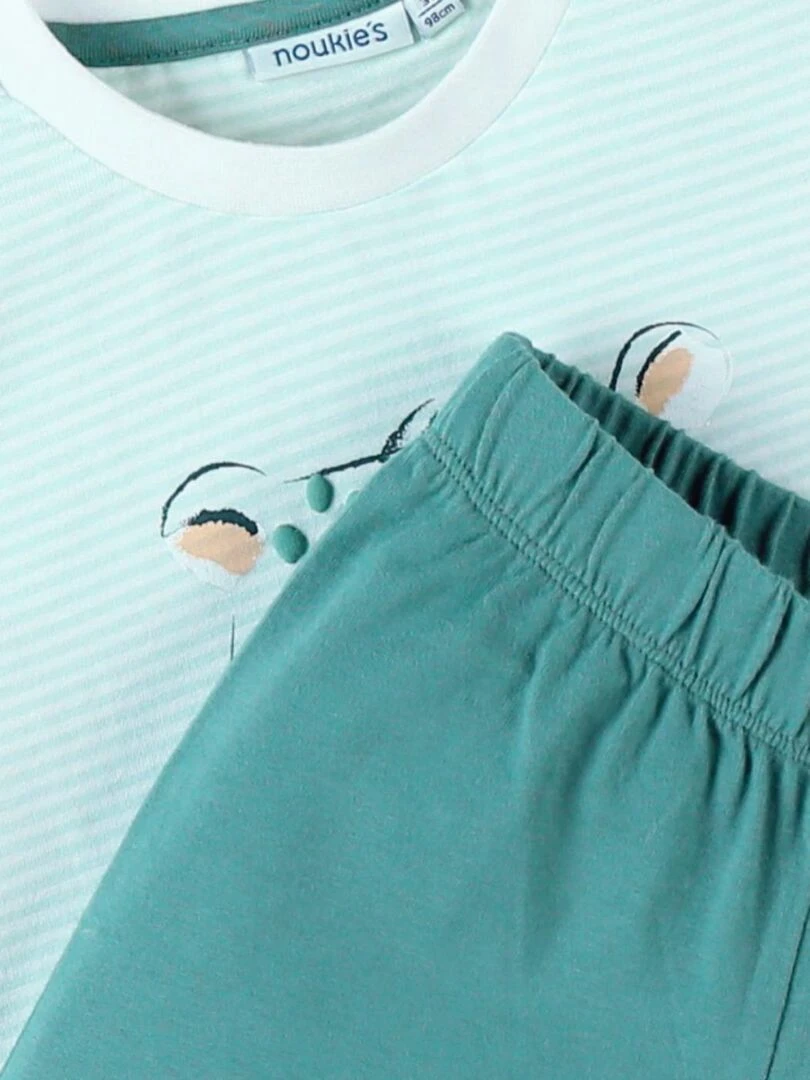 Pyjama  Jersey   Léopard   Noukie's   Blanc