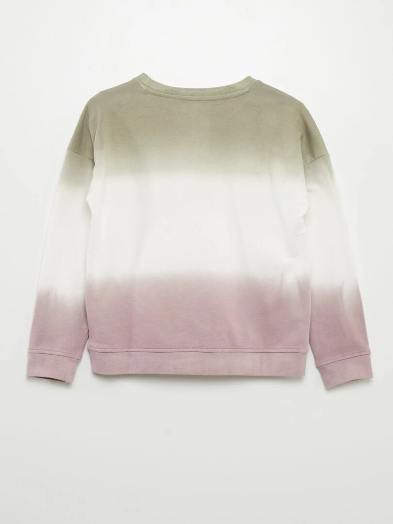 Sweat french terry tie and dye   Kaki