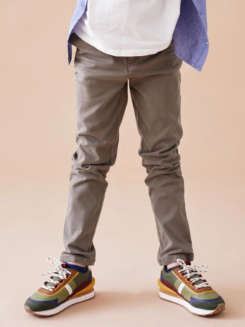 Pantalon en twill  kaki   Noukie's   Vert