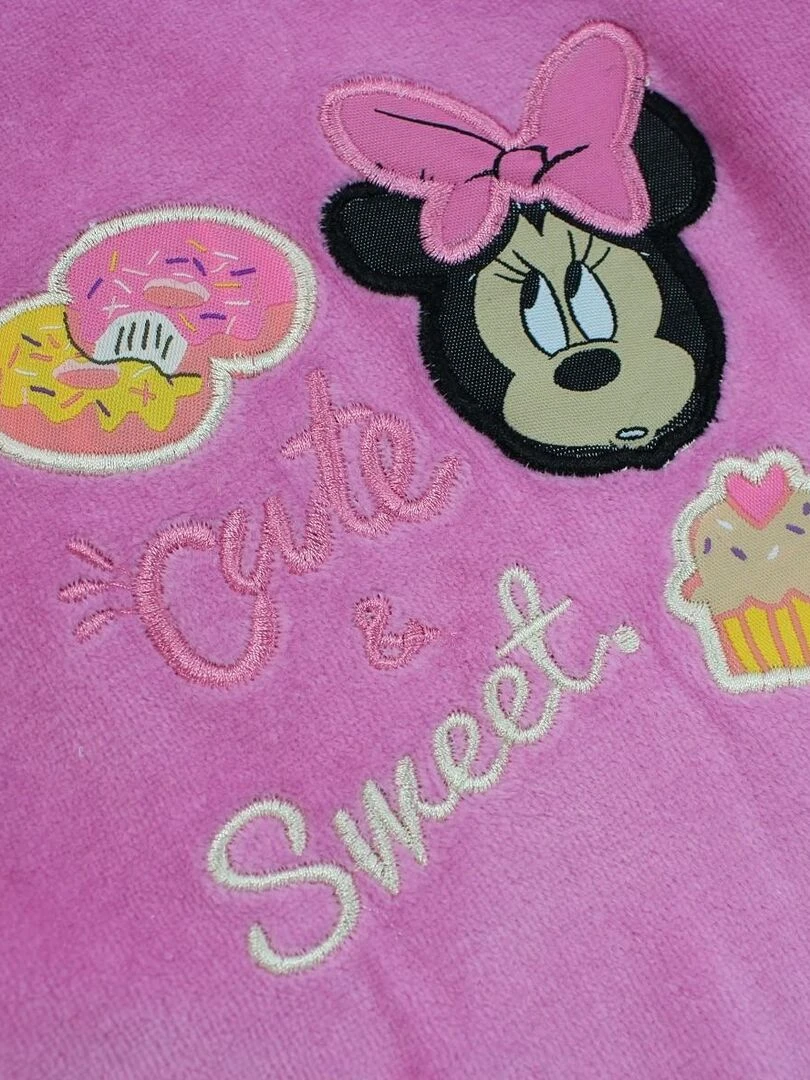 Disney Grenouillere bébé fille imprimé Minnie en coton Rose