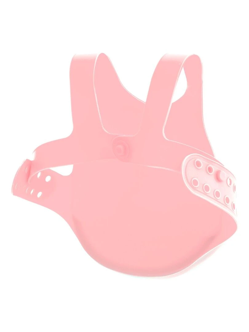 Bavoir récupérateur en silicone   Rose